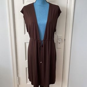 Brown Merona Beach Cover Up Dress